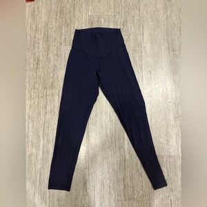 Women's Navy Blue High-Waisted Leggings